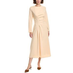 Pascale La Mode Womens  Premium Zip Dress, Tan